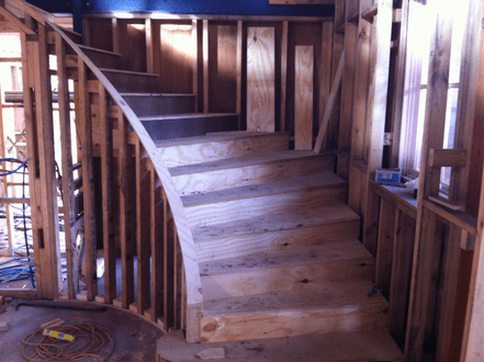 Complex stair framing