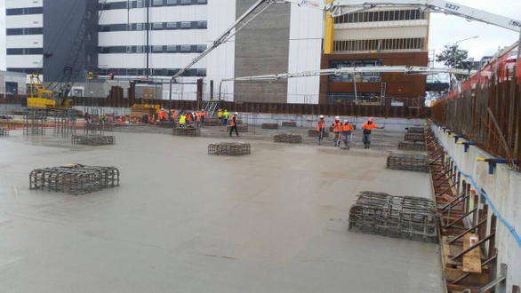 A 1500m2 pour which was part of the Christchuch CBD Rebuild.