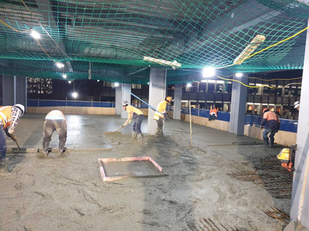 A 3rd story concrete pour in the Christchurch CBD.