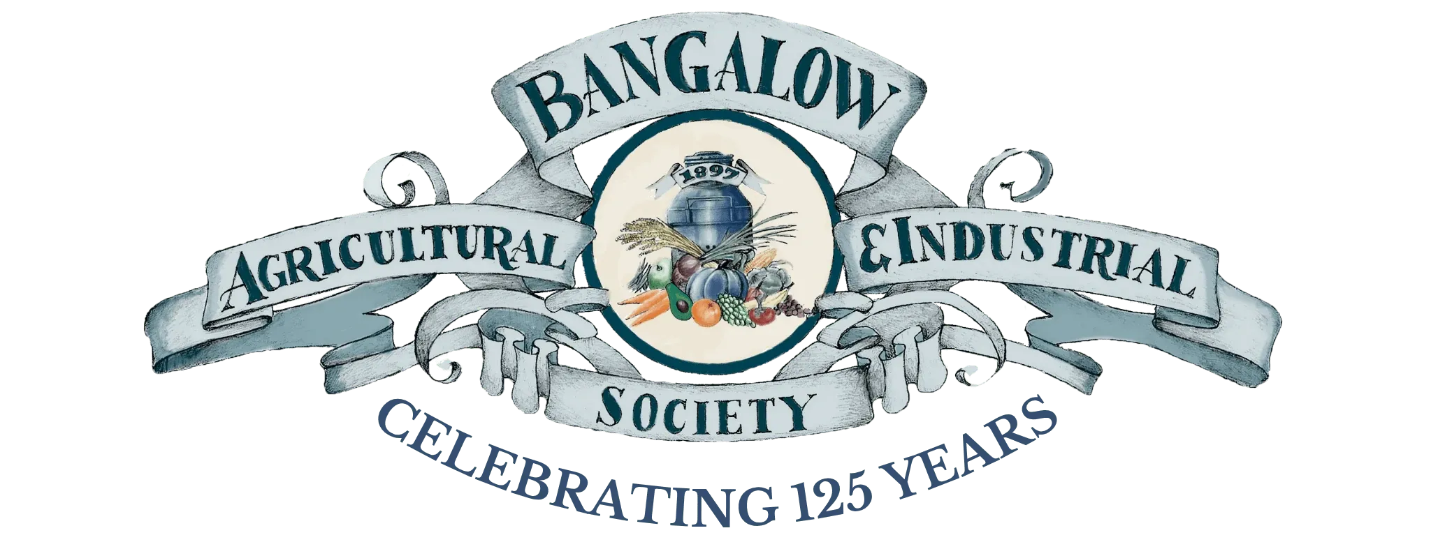 Bangalow Show Society Logo; Bangalow Agricultural & Industrial Society - celebrating 125 years.