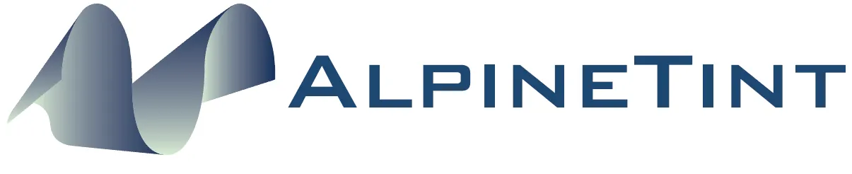 The AlpineTint logo, representing AlpineTint's specialist window film and architectural finishes services for residential, commercial and government projects.